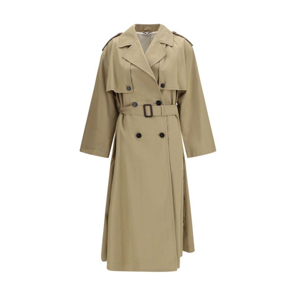Max Mara Beige Cotton Trench Women's Coat
